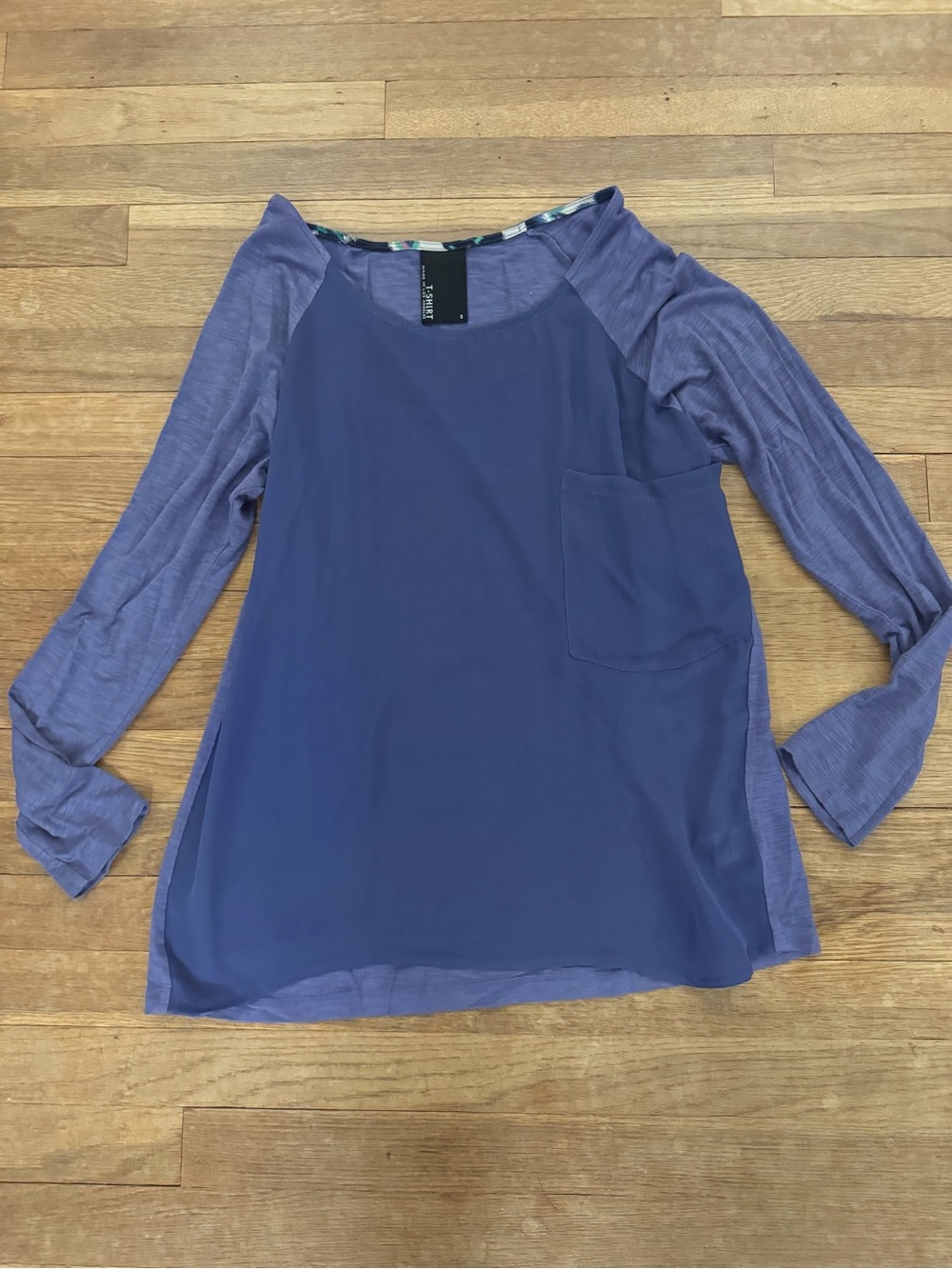 Dolan Women's Long Sleeve Mixed Media Top - Size S
 b18